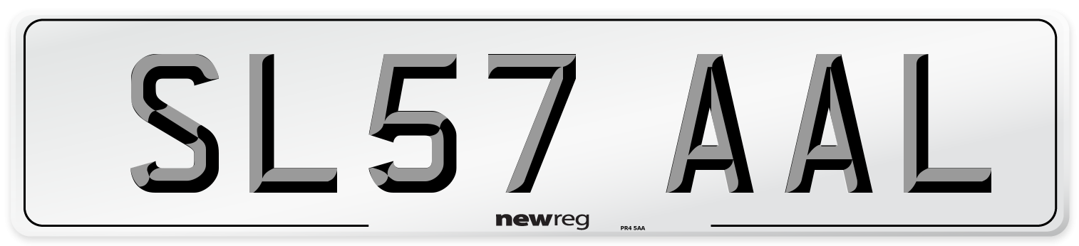 SL57 AAL Number Plate from New Reg